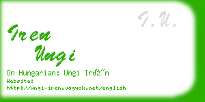 iren ungi business card